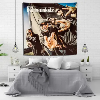 150 × 150 см Bohse Onkelzs Немецкая рок-группа, Гобелен, Баннер, Флаг, Домашнее Богемное Украшение стен из полиэстера
