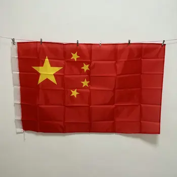 Флаг CCHJ 90x150 см Китайский национальный флаг, поднятый в помещении и на улице
