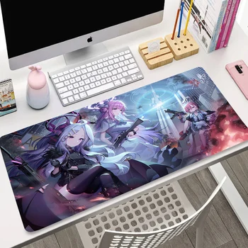 Коврик для мыши с изображением аниме-девушки, механические клавиатуры Kawaii Gamer, Аксессуары для игровой установки, удлиненные коврики для компьютерного стола большого размера