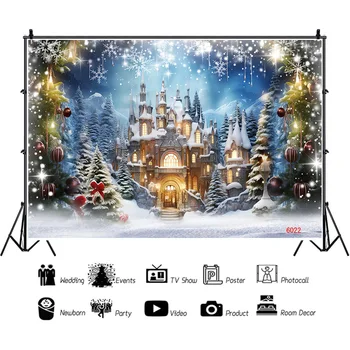 Рождественское украшение SHUOZHIKE, конфеты, семейные фоны для портретной фотографии, Летящая снежинка, студийный фон, реквизит WW-15
