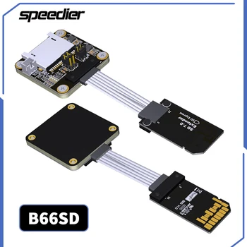 2023 НОВЫЙ Удлинительный кабель ADT microSD TF Поддержка SDHC SDXC UHS-III Полноскоростной Картридер Без FPC Навигационный Кабель B66SD 5 ~ 100 см