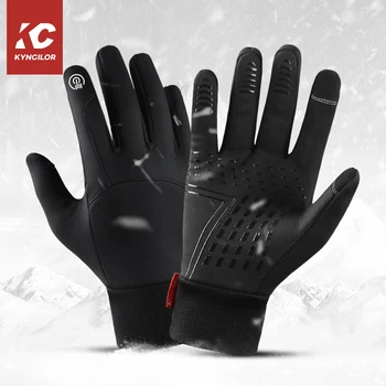 Зимние перчатки для мужчин, водонепроницаемые ветрозащитные перчатки от холода, сноуборд, езда на мотоцикле, теплые перчатки с сенсорным экраном