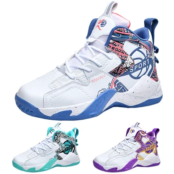 Новая молодежная повседневная спортивная обувь для мальчиков и девочек, Баскетбольные кроссовки для школьных спортивных тренировок, кроссовки для бега, Студенческая уличная обувь 36-45