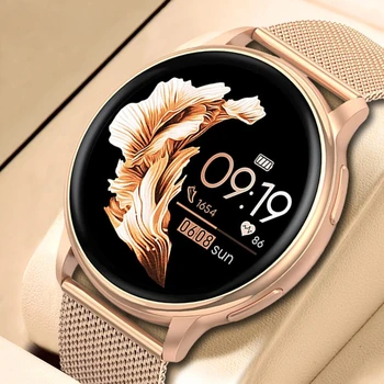 2024 Bluetooth Вызов Смарт-часы Женские часы с пользовательским циферблатом Мужские Спортивные Фитнес-трекер Пульсометр Смарт-часы для Android