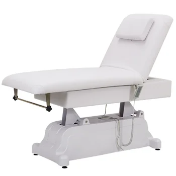 высококачественная СПА-кровать для лица, регулируемый лечебный Массажный стол, электрическая подъемная косметическая кровать с 2 двигателями