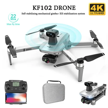 Профессиональный KF102 Drone 4K С Двойной Камерой, Бесщеточный GPS Квадрокоптер с Оптическим Потоком, Двухосевой Карданный Подвес, Игрушки для Аэрофотосъемки HD