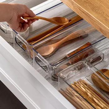 Прозрачный ящик для хранения в холодильнике, Прозрачный ящик для хранения в окне, Прозрачный органайзер для хранения в холодильной кладовой