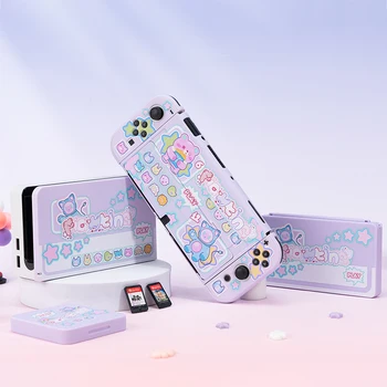 Для Nintendo Switch Case OLED Аксессуары жесткий чехол Kawaii Protec Cover Базовый чехол Коробка для карточек для консольных игр Switch Accessorie