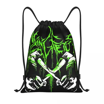 Рюкзак с завязками Dying Fetus, спортивный рюкзак для спортзала, авоська Death Band для упражнений