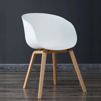 Расслабляющие обеденные стулья в скандинавском стиле, Кухонный стул, стул из массива дерева, простой стул, акцент для домашнего офиса, Современная кухонная мебель sedie, HY