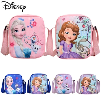 Сумки через плечо Disney Frozen, милая мультяшная сумка через плечо Sofia The First Girl, кошелек для монет Sofia Elsa, сумка-мессенджер, детские игрушки, подарки
