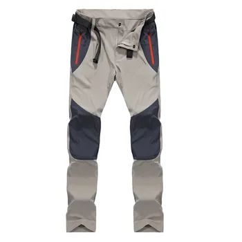 Летние мужские быстросохнущие прямые брюки, молодежные повседневные брюки для альпинизма в стиле пэчворк