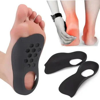 1 пара невидимых супинаторов для плоскостопия при подошвенном фасциите, стельки для обуви, ортопедические стельки для ног O/ X, коррекция ног