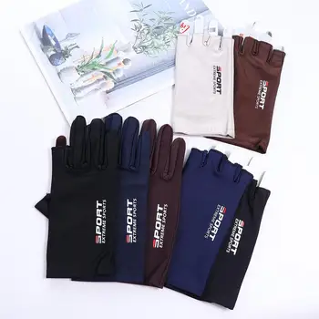Перчатки с защитой от ультрафиолета, велосипедные перчатки с защитой от солнца, женские перчатки с сенсорным экраном, Мужские Летние солнцезащитные перчатки для рыбалки
