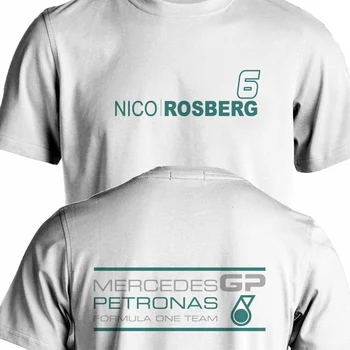 Новая модная брендовая одежда, футболка с 3D-принтом Rosberg Team, короткая футболка с коротким рукавом, сшитая на заказ для подростков Aldult, унисекс