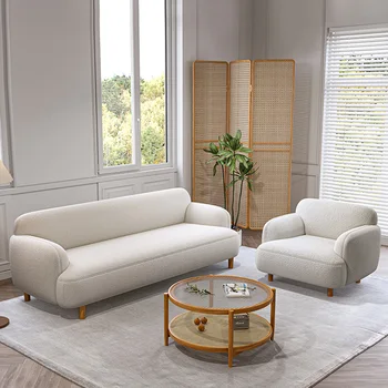 Дизайнерская копия Ленивого белого дивана Nordic Удобный Мягкий Диван Для отдыха Спальни Sillas Para Sala De Estar Мебель для дома