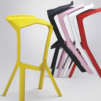 2 шт. Простой современный барный стул Nordic leisure пластиковый барный стул креативный персонализированный дизайнерский стульчик для кормления с акульей пастью