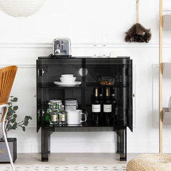 Шкаф, Акриловый шкаф для хранения, Креативный винный шкаф в скандинавском стиле, Простой боковой шкаф для гостиной, боковой шкаф для телевизора