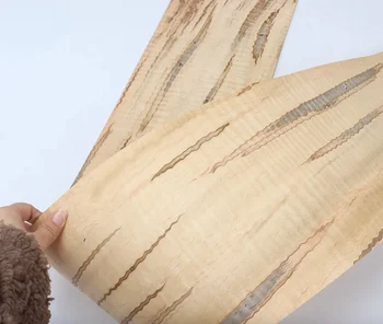 Листы шпона из натурального дерева Worm Eye для гитары (имеют червоточину) Длина: 2 метра Ширина: 18 см Толщина: 0,5 мм