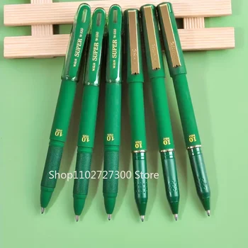 Гелевая ручка с яркими зелеными чернилами для школьных принадлежностей - Тонкий наконечник 1,0 мм, упаковка 1/3 - Высококачественные офисные канцелярские принадлежности