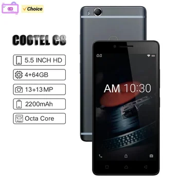 CooTel C8 Восьмиядерный 5,5 дюймов 4 ГБ ОЗУ 64 ГБ ПЗУ Процессор смартфона Мобильный телефон Qualcomm 13-Мегапиксельная камера Мобильный телефон 4G LTE