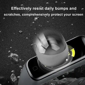 Нанослойная защитная пленка для экрана браслета Fitbit Charge 6, прочная защитная пленка для часов, защищающая от пыли для Fitbit