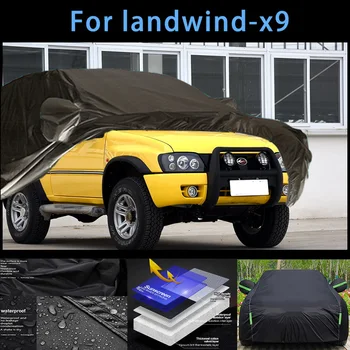 Для landwind-x9 Наружная защита, полные автомобильные чехлы, солнцезащитный козырек от снега, водонепроницаемые пылезащитные внешние автомобильные аксессуары