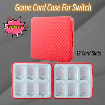 Футляр для игровых карт с сетчатым дизайном для Switch Для игрового картриджа Switch OLED LITE, 12 слотов для карт памяти TF