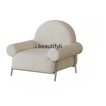Тканевый диван для гостиной Салон красоты Магазин одежды Приемная Креативный художественный одноместный диван