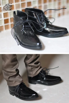 1/3 1/4 man boy SD AOD DOD BJD MSD Dollfie Обувь из искусственной кожи PU черный белый костюм обувь YG018