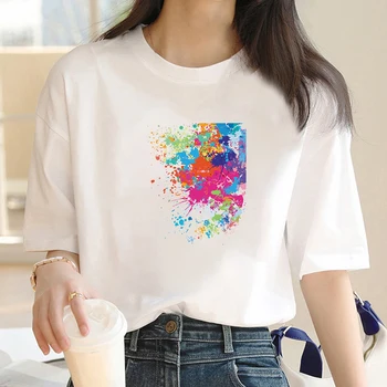 Модная футболка с трендовым эстетическим принтом Y2K, футболка с коротким рукавом, уличная одежда с подружками, топ, женская повседневная Harajuku, женская
