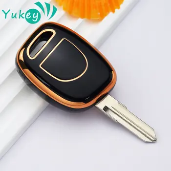 Новый чехол для ключей из ТПУ с 1 кнопкой, брелок для Renault Twingo Clio Kangoo Twingo Remote Key Shell Skin Holder Protector Keychain