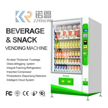 Торговый автомат по продаже напитков в парке, большой емкости, комбинированный автомат по продаже конфет и закусок для продуктов питания и напитков, торговый автомат для удобного магазина