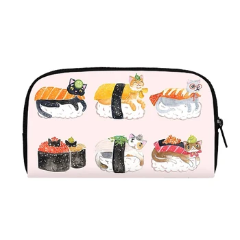 Кошелек с принтом Yummy Food и суши для женщин и мужчин, сумки для денег, брезентовые пакеты для удостоверений личности, длинный кошелек для покупок