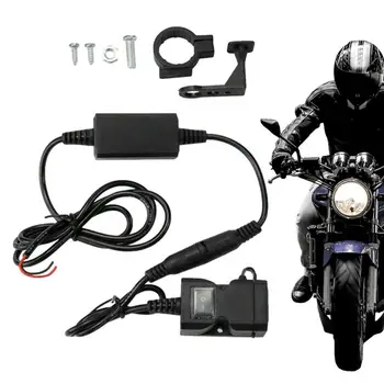Зарядное устройство для телефона на мотоцикле USB, USB-порт для зарядки, адаптер для зарядного устройства для мотоцикла, зарядное устройство для мобильного телефона на мотоцикле USB с энергосбережением