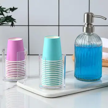 Устойчивый к растрескиванию органайзер для чашек, U-образный диспенсер для бумажных стаканчиков, держатель для жидкости для полоскания рта, подстаканник для столешниц в ванной, Простой в использовании