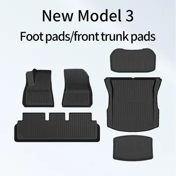 коврик для ног tesla model 3 highland 2024 и передний задний коврик для багажника