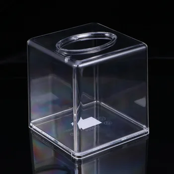 Коробка для салфеток Акриловая модная прозрачная квадратная салфетка, держатель для салфеток, коробка для хранения бумаги для отелей, домашних ресторанов