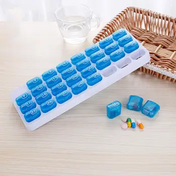 Ежемесячный Отсек для таблеток на 31 сетку, Хорошая герметичность, Форма клавиатуры, Портативный Контейнер для дозирования лекарственных таблеток для путешествий