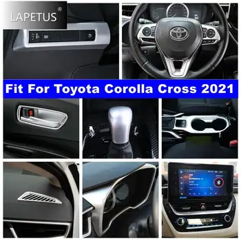 Накладка Чаши Дверной Ручки/Рулевого Колеса/Верхнего Воздуховыпускного Отверстия Для Toyota Corolla Cross 2021-2023 Матовые Аксессуары Для Интерьера