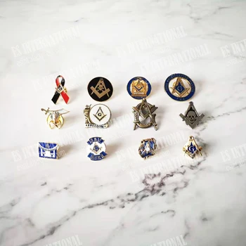Лот из 12 ШТ. Различных масонских булавок на лацкане, значок масона, материал из цинкового сплава масона, изысканные сувениры, подарки