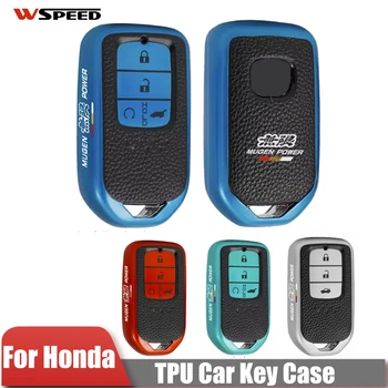 Чехол для Дистанционного Ключа Автомобиля Mugen Shell TPU Key Holder Для Honda CRV Fit Civic Jazz Accord HR-V HRV City Odyssey XR-V Accessorie