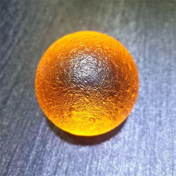 1шт 20 мм желтый Молдавит Чешский метеорит Ударная Стеклянная сфера Шар Натуральный необработанный камень Кристалл Энергетический камень