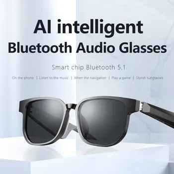Умные очки, солнцезащитные очки для водителей, защита от синего света, Bluetooth-гарнитура, очки для искусственного интеллекта, защита ушей