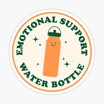 Бутылка для воды для эмоциональной поддержки, Оранжевая, 5 шт., наклейки для детей, мультяшные бутылки для воды, милый декор, фон, окно автомобиля