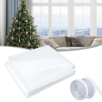 Многоразовый комплект для утепления окон, прочный комплект для утепления окон, Многоразовый зимний ветрозащитный пластиковый занавес для внутренних помещений