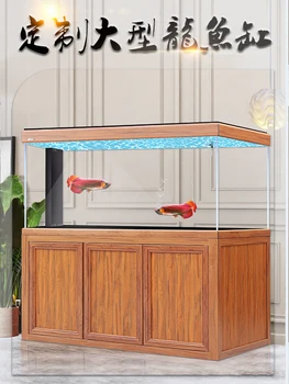 Аквариум для рыб, гостиная, большой напольный аквариум, перегородка, нижний фильтр, роскошный аквариум для рыб