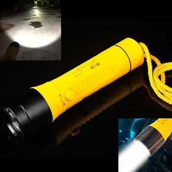 Мощный фонарик для дайвинга Водонепроницаемый Фонарь для подводного Плавания Перезаряжаемый Кемпинг