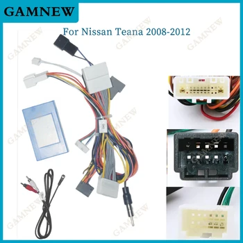 Автомобильный аудиозвук 16PIN Android Power Calbe с коробкой Canbus для Nissan Teana 2008-2012 Адаптер жгута проводов DVD-плеера