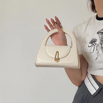 Ins Модная женская сумка через плечо в корейском стиле в стиле ретро, маленькая сумочка на одно плечо